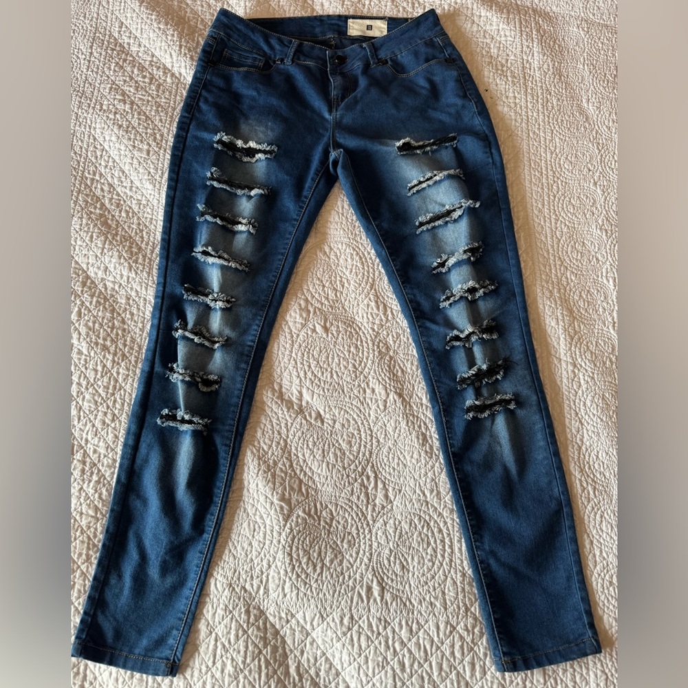 O&TB Distressed Skinny Jeans